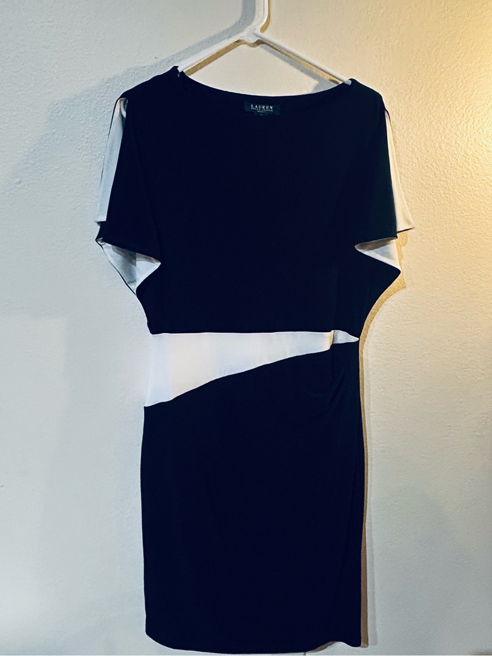 Ralph Lauren Black and White Midi Dress